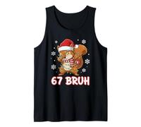 67 Bruh Six Seven Meme Squirrel Christmas Kids Boys Girls Camiseta sin Mangas