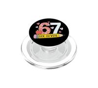 67 Camisa para Maestros 67 Meme Niñas Mujeres Maestra Seis Siete PopSockets PopGrip para MagSafe