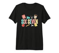 67 Camiseta para Maestros 67 Meme Mujer Profesora de Matemáticas Seis Siete Camiseta Premium