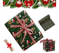 67 Christmas Wrap-Wrap Your Presents in Holiday Fun, Six Seven Funny Classic Idea Themed Wrapping Paper, Unique Humor Wide Small Birthday Gift Xmas Santa Festive Package Rolls