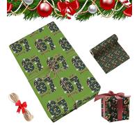 67 Christmas Wrap-Wrap Your Presents in Holiday Fun, Six Seven Funny Classic Idea Themed Wrapping Paper, Unique Humor Wide Small Birthday Gift Xmas Santa Festive Package Rolls