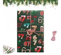 67 Christmas Wrapping Paper, 67 Meme Wrapping Paper, Funny Christmas Packaging Papers Roll for Xmas Holiday, 3 sizes Wrap your Presents Packaging More Festive and Fun