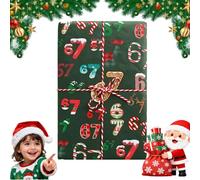67 Christmas Wrapping Paper - Funny 67 Edition Wrapping Paper Six Seven Meme Unique Funny Teen Wrap for Birthday Christmas Gifts, Festive Party (E,47.5 * 450)