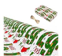 67 Christmas Wrapping Paper, Funny 67 Internet Meme Gift Wrap for Secret Santa, Holiday Presents & Friends (Style D,47.5 * 90CM)