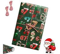 67 Christmas Wrapping Paper, Funny Santa 6 7 Meme Wrap Paper, Fun Brain Rot Festive Wrapping Roll for Christmas, Secret Santa & Gag Gifts (Style A,2 Set)