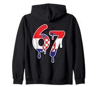 67 Croacia Six Seven Croat Flag Sudadera con Capucha