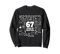 67 Cumpleaños 67 Años Divertido Química Nerd Humor Geek Sudadera