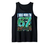 67 cumpleaños I Was 66 Now I'm 67 Capybara Funny Cute Camiseta sin Mangas