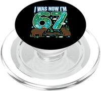 67 cumpleaños I Was 66 Now I'm 67 Capybara Funny Cute PopSockets PopGrip para MagSafe