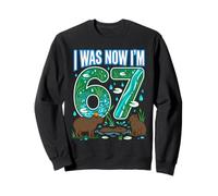 67 cumpleaños I Was 66 Now I'm 67 Capybara Funny Cute Sudadera