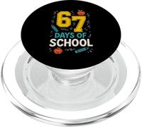 67 Días De Escuela Niños Niñas Maestros Seis Siete Estudiantes PopSockets PopGrip para MagSafe