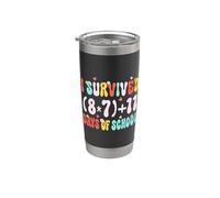 67 Días de escuela Problema de matemáticas Maestros 67 Meme 6 7 Argot Vaso térmico de acero inoxidable de doble pared