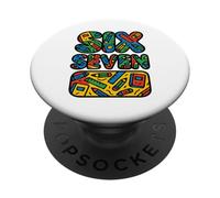 67 Días Escuela 6-7 Seis Siete Divertidos Maestros Estudiantes Meme PopSockets PopGrip Adhesivo