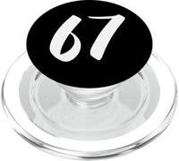 67 Diseño de números mínimos inspirados en Japón PopSockets PopGrip para MagSafe