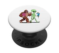 67 Drip Meme Divertido Seis Siete Bigfoot Alien Sasquatch Rock PopSockets PopGrip Adhesivo