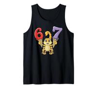 67 Escorpión Seis Siete Goteo De Helado Divertido Camiseta sin Mangas