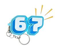 67 Fidget Toys, Six Seven Fidget Clicker, Divertido Llavero Meme 6 7, 67 Formas sensoriales calmantes Ligeros, Fidgets de Mano portátiles con Sonido de clics, para Adultos y niños