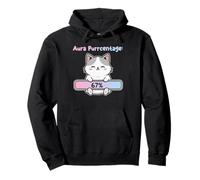 67 Funny Cat Aura Energy en Six Seven Meme Gen Z Alpha Sudadera con Capucha