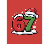 67 Funny Christmas Notebook: A Humorous Holiday Lined Journal - 120 Pages - Gag Gift for Birthdays, Christmas, and Milestone Ages.