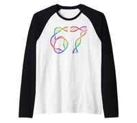 67 Funny Number Meme Replicación del ADN Biología Molecular Humor Camiseta Manga Raglan