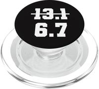 67 Funny Runner Media Maratón 6.7 Millas Carrera de Carrera Gen Z PopSockets PopGrip para MagSafe