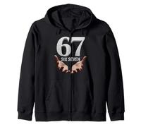 67 Funny Six Seven 6 7 Meme Gen Alpha Teens Slang 6 7 Hands Sudadera con Capucha