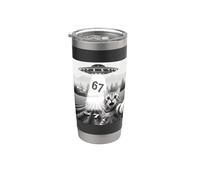 67 Gato Selfie Con Alien OVNIs Funny Cat Six Seven Meme UFO Vaso térmico de acero inoxidable de doble pared