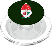 67 Gnomo de Navidad 6 7 Seis Siete Felices Fiestas Divertidas Gen Z PopSockets PopGrip para MagSafe