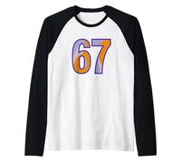 67 Internet Meme, Seis Siete, 6-7, Seis Siete Navidad Camiseta Manga Raglan