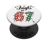 67 Jingle Some of The Way Funny 6-7 Christmas 6 7 Holiday 67 PopSockets PopGrip Adhesivo