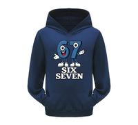 67 Jumper Kids Hoodies 6 7 Meme Shirt Number Six Seven Comfortable Soft Fabric Fashion Print Long Sleeve Pullover Trendy Sweatshirt Hoodied for Teen Boys Hoodie Girls His and Hers Holiday, A-08, 140