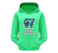 67 Jumper Kids Hoodies 6 7 Meme Shirt Number Six Seven Comfortable Soft Fabric Fashion Print Long Sleeve Pullover Trendy Sweatshirt Hoodied for Teen Boys Hoodie Girls His and Hers Holiday, A-04., 130