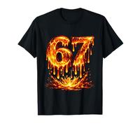 67 Llamas de Lava gotean Seis Siete Memes Gen Alpha Brainrot Energía Camiseta
