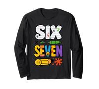 67 Maestros 6 7 Meme Hombres Mujeres Seis Siete Estudiantes Niños Niñas Manga Larga