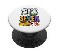 67 Maestros 6 7 Meme Hombres Mujeres Seis Siete Estudiantes Niños Niñas PopSockets PopGrip Adhesivo