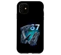 67 Meme Ballena Aullando a la Luna Seis Siete Carcasa para iPhone 11