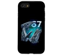 67 Meme Ballena Aullando a la Luna Seis Siete Carcasa para iPhone SE (2020) / 7/8