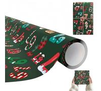 67 Meme Christmas Gifts Wrap, 67 Christmas Wrapping Paper, 19in Neon Green Wraps Papers Roll, Wide Tear-Resistant Holiday Wrapping Paper For Birthdays & Xmas Gifts (B, 2)