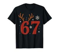 67 Meme Christmas Rindeer Holiday - Six Seven Gen Alpha Z Camiseta