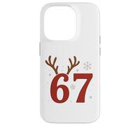 67 Meme Christmas Rindeer Holiday - Six Seven Gen Alpha Z Carcasa para iPhone 14 Pro