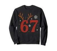 67 Meme Christmas Rindeer Holiday - Six Seven Gen Alpha Z Sudadera