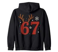 67 Meme Christmas Rindeer Holiday - Six Seven Gen Alpha Z Sudadera con Capucha