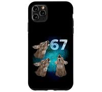 67 Meme Ciervo Aullando a la Luna Seis Siete Carcasa para iPhone 11 Pro MAX