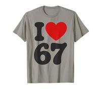 67 Meme - Clásico I Love Six Seven Camiseta