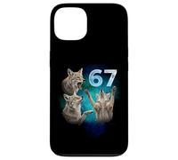 67 Meme Coyote Aullando a la Luna Seis Siete Carcasa para iPhone 13