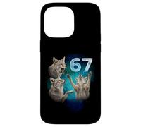 67 Meme Coyote Aullando a la Luna Seis Siete Carcasa para iPhone 14 Pro MAX