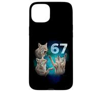 67 Meme Coyote Aullando a la Luna Seis Siete Carcasa para iPhone 15 Plus