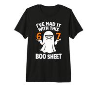 67 Meme Disfraz de Halloween 6 7 Divertido Boo Sheet Six Seven 6-7 Camiseta Premium