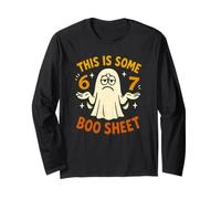 67 Meme Disfraz de Halloween 6 7 Divertido Boo Sheet Six Seven Teen Manga Larga