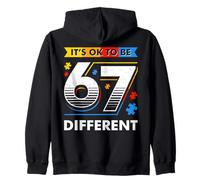 67 Meme Está Bien ser Diferente Conciencia sobre el Autismo Autista Sudadera con Capucha